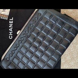 Vintage Chanel Chocolate Bar Clutch